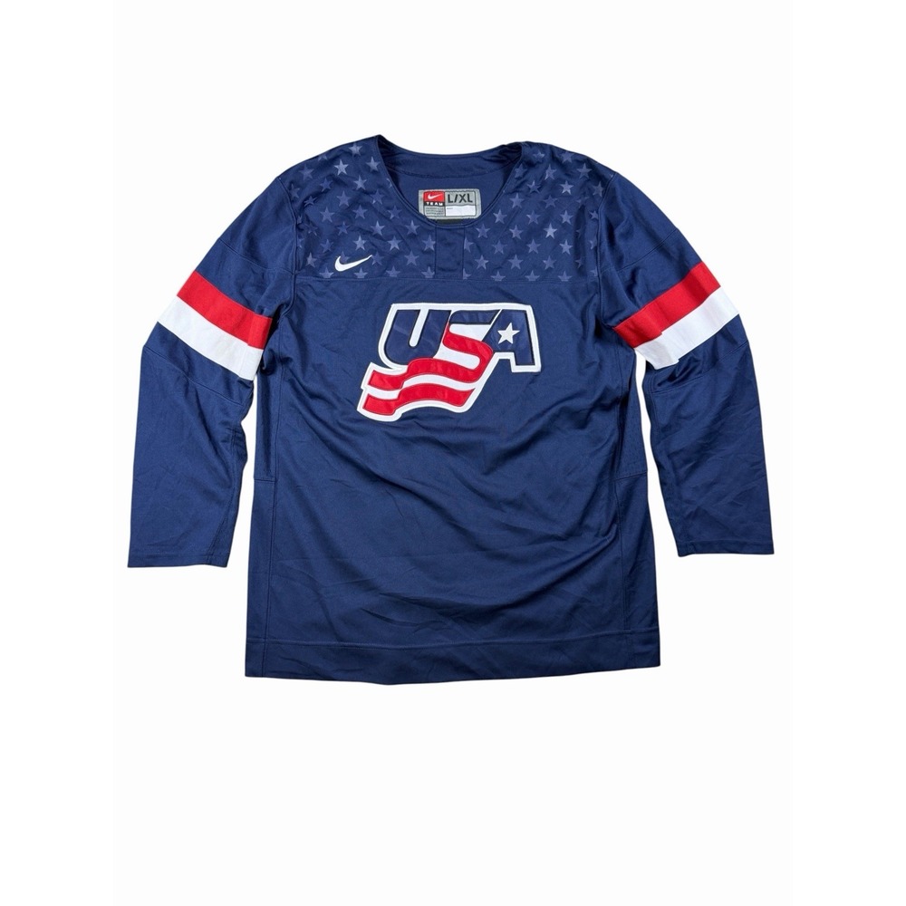 USA Hockey Jersey Youth L/XL Navy Blue IIHF World Championship